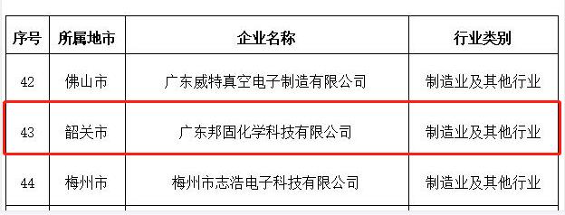 广东邦固省企业技术企业认定截图